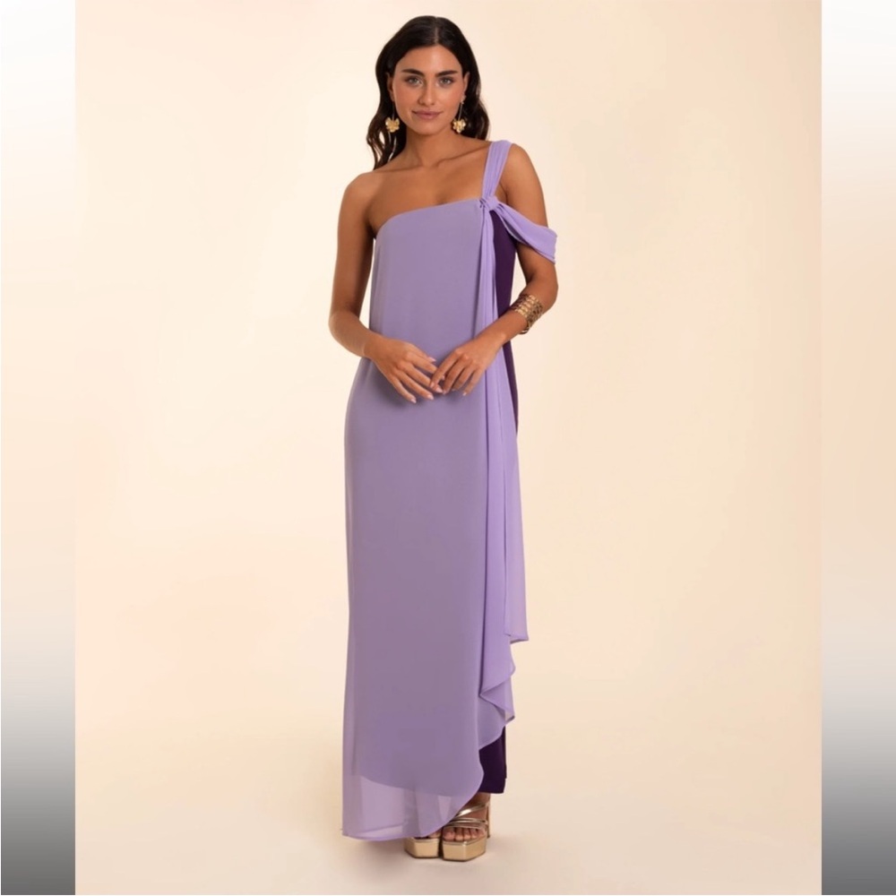 ALMERIA DRESS - PURPLE AND LILAC the-are